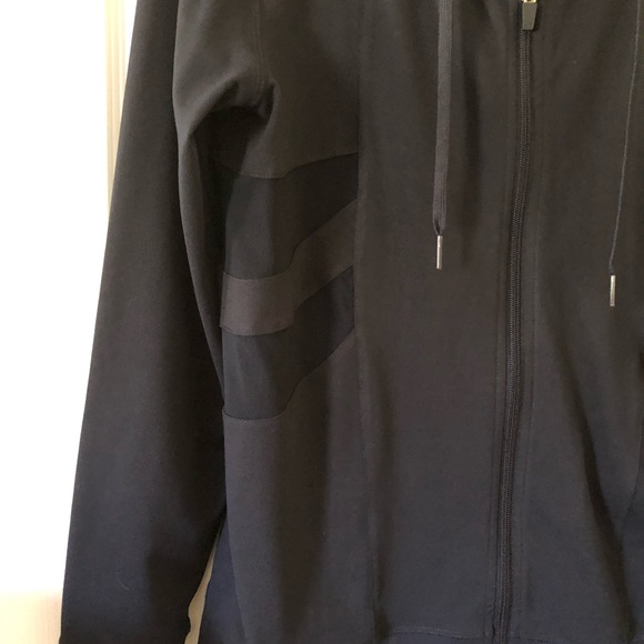 Anne Klein Sport Navy Hooded Casual Jacket M, NWT - Picture 2 of 6